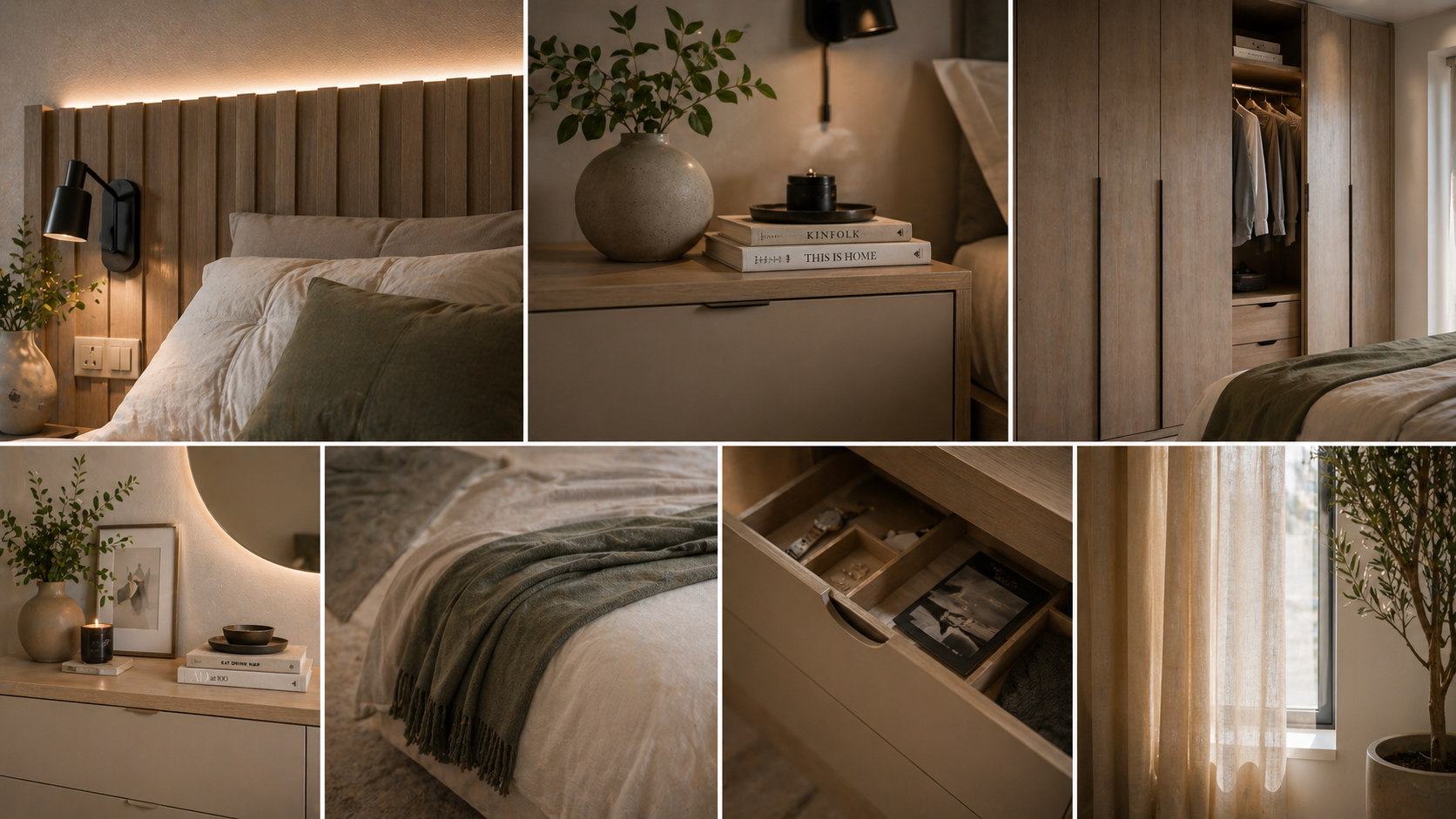 Detalles y acabados de dormitorio