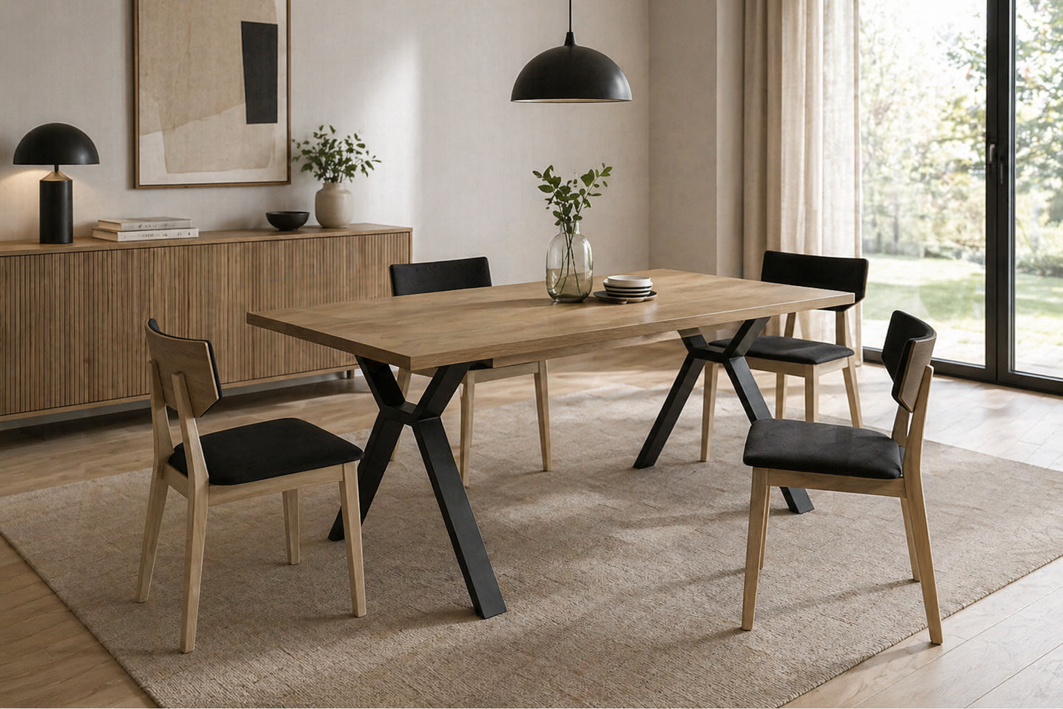 Mesa de comedor redonda