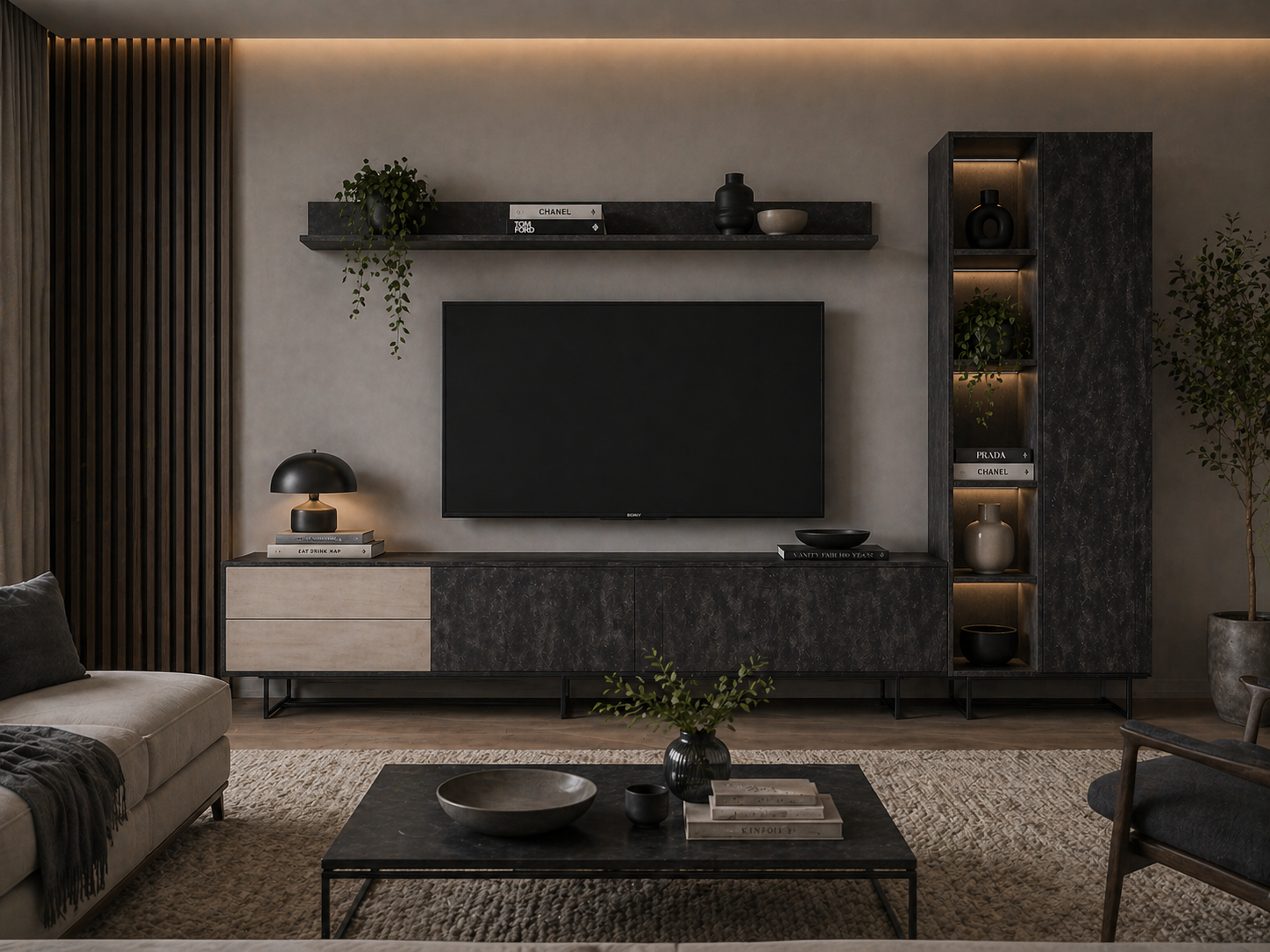 Composición modular de salón