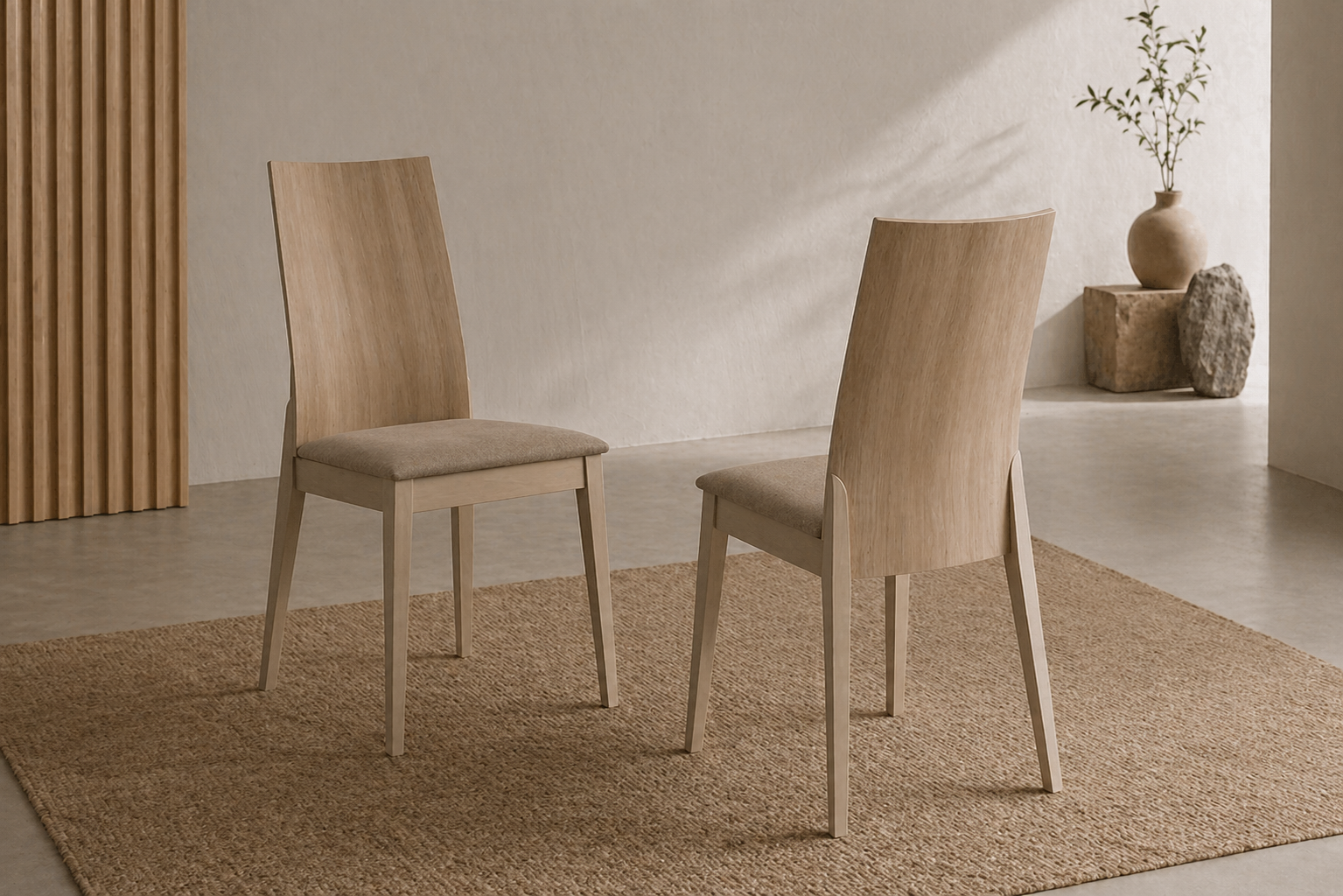 Silla tapizada moderna